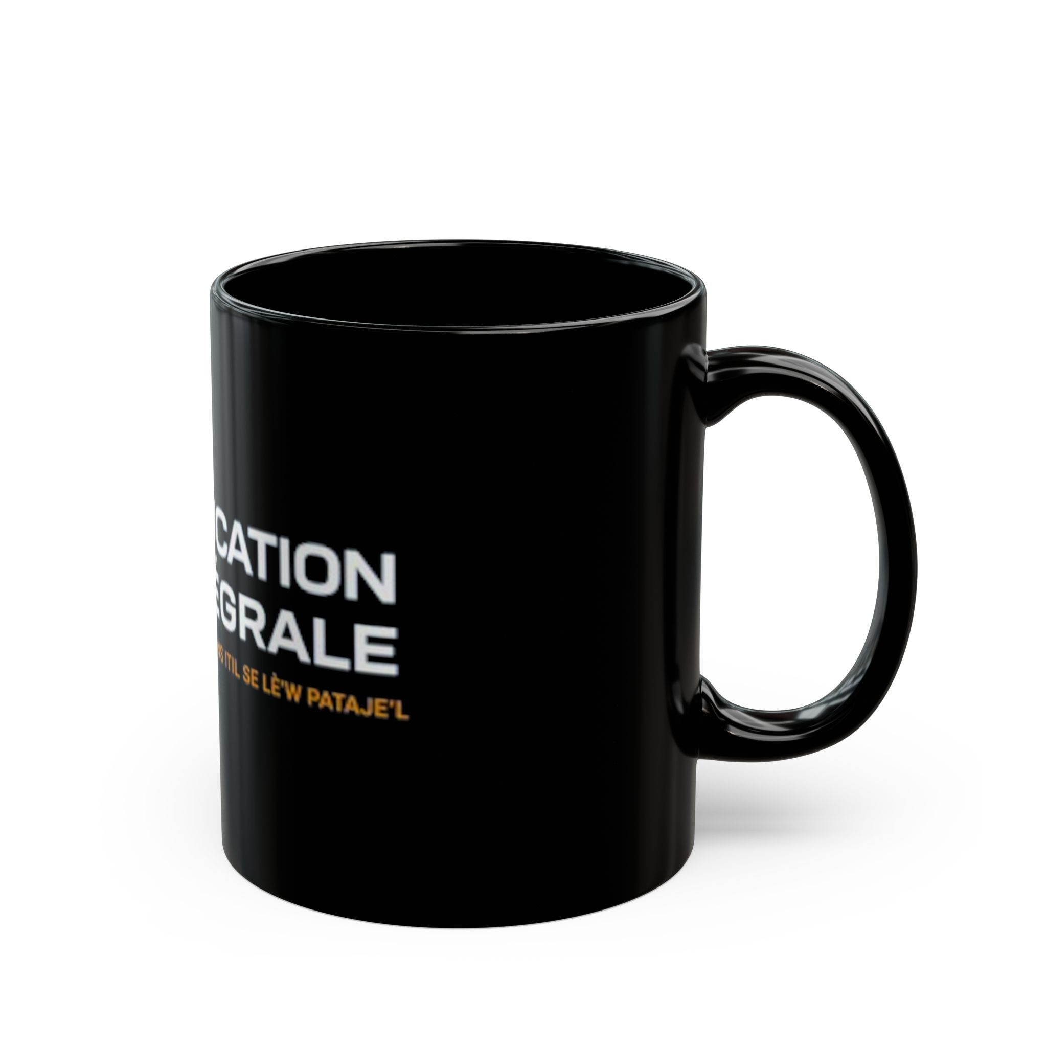 Éducation Intégrale Black Coffee Mug — Branded 11oz/15oz Ceramic - Image 3